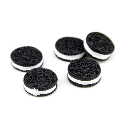 Кабошон печенька OREO черная