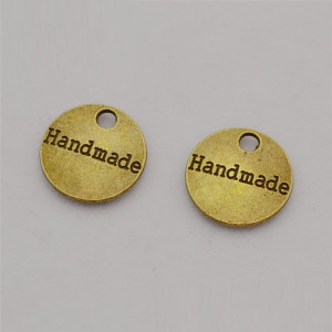 Подвеска кргулая Hand Made 14мм, 10 штук #5876