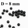 Бусины D=8, 1 гр (4шт) Черные