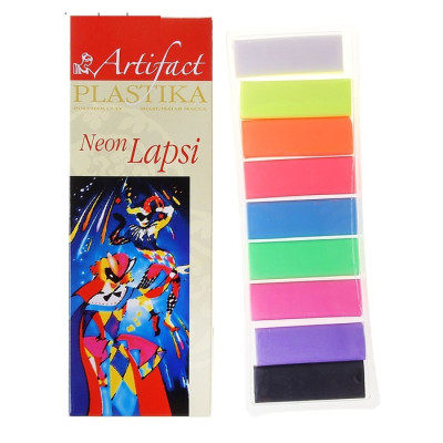 Полимерная глина набор, LAPSI NEON, 9цв. по 20 г