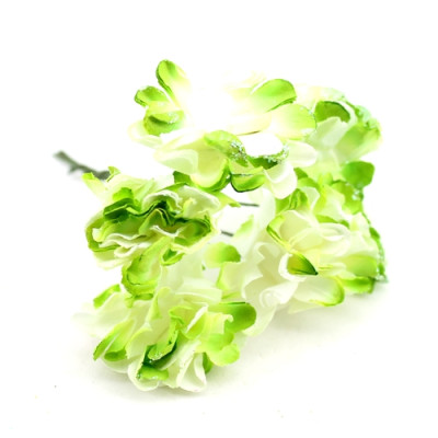Связка из бумажных цветов 6шт Зеленые